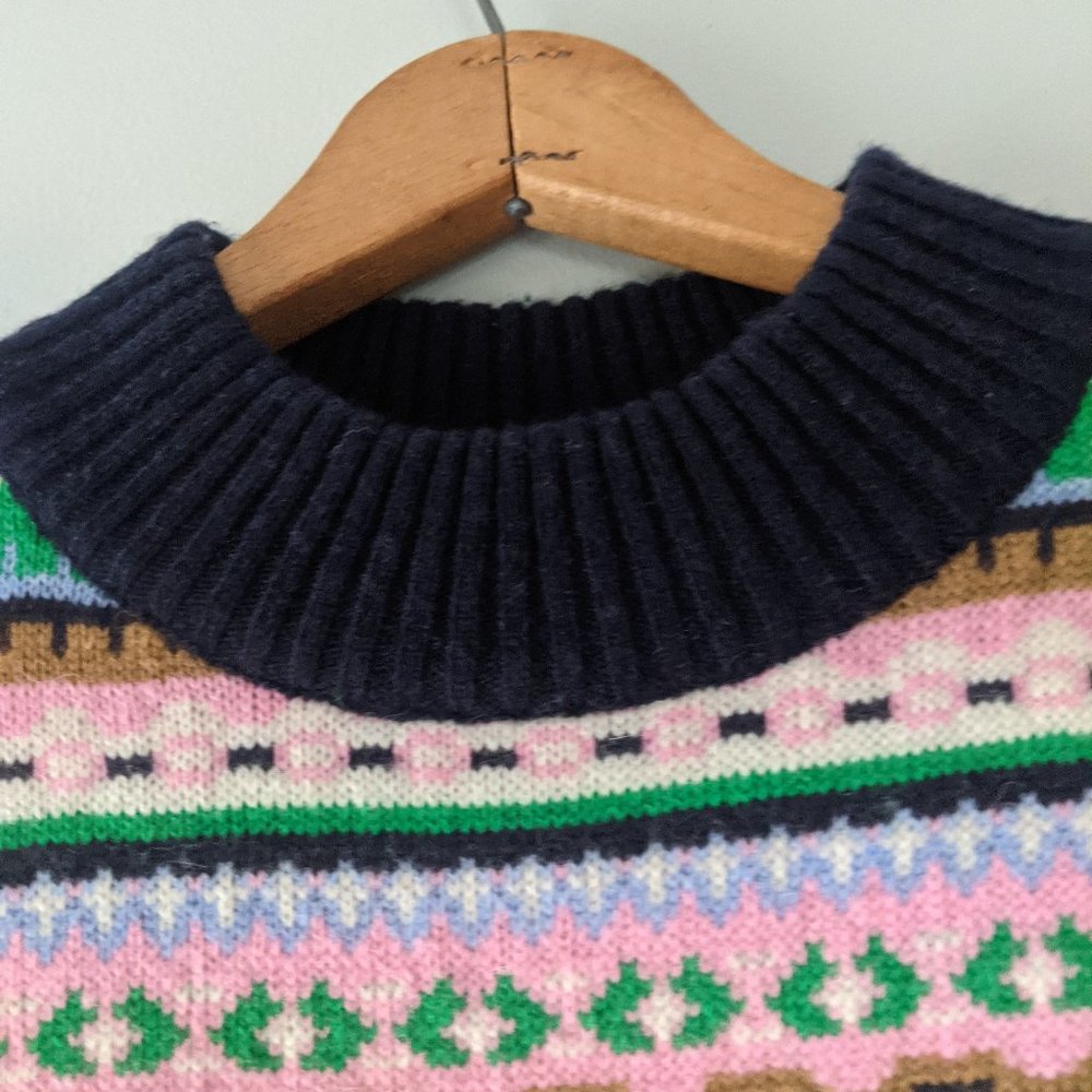 J. Crew Multicolor Patterned Sweater - image 6
